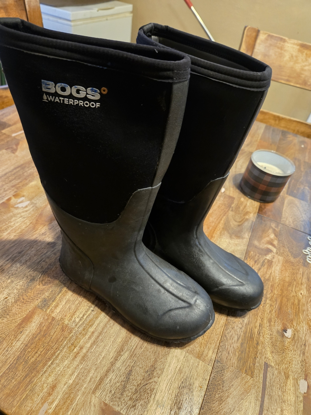 Bogs Kids Black Waterproof Tall Rain Boots